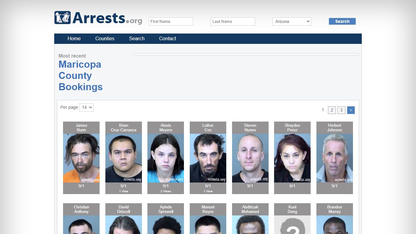 Maricopa County Arrests and Inmate Search