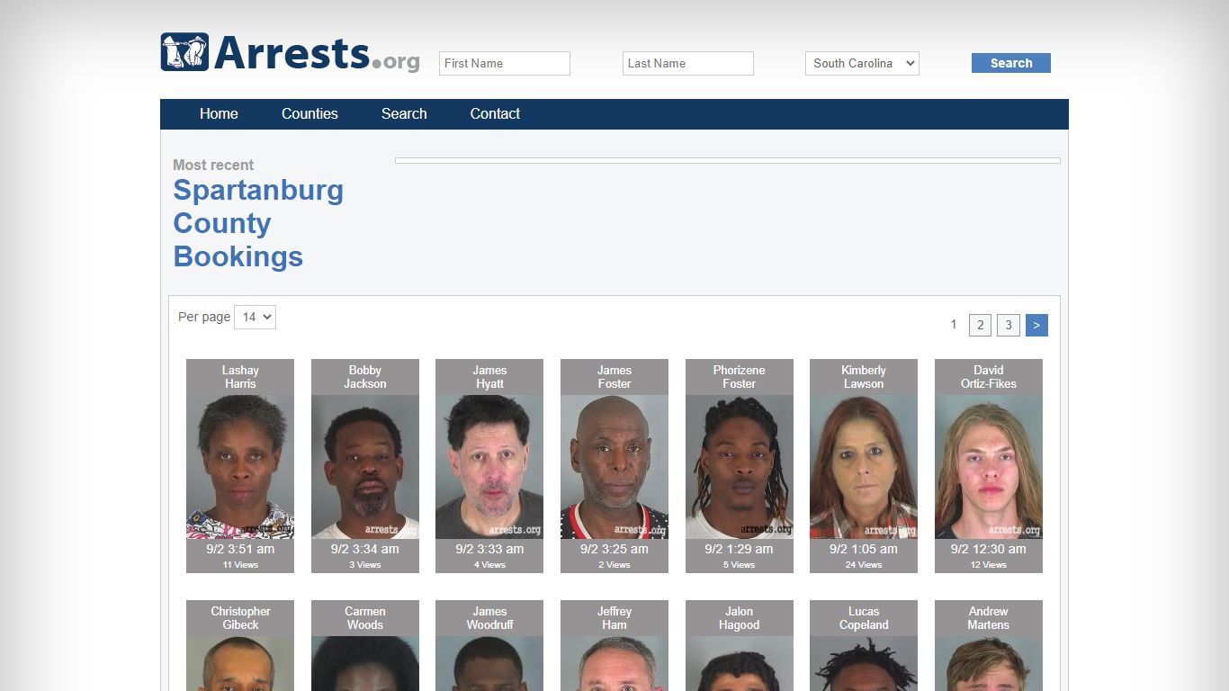 Spartanburg County Arrests and Inmate Search
