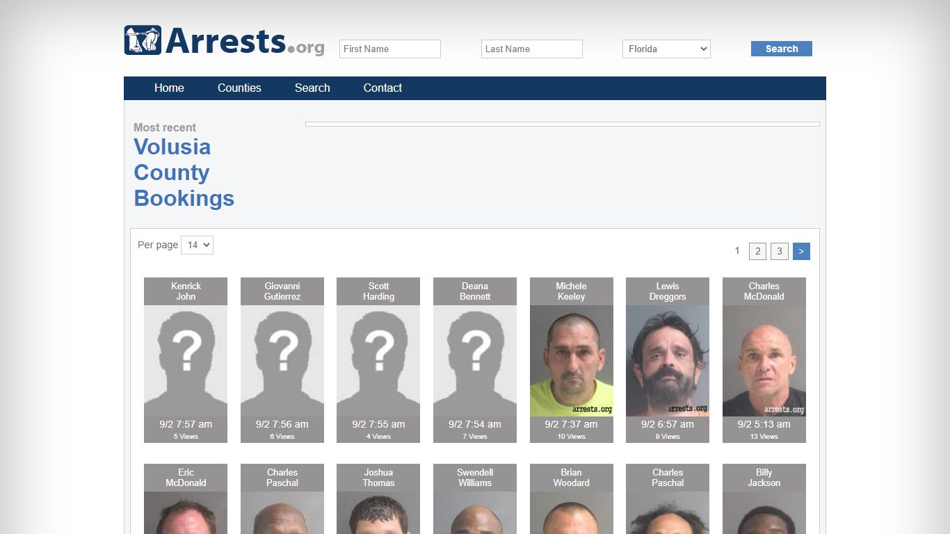 Volusia County Arrests and Inmate Search