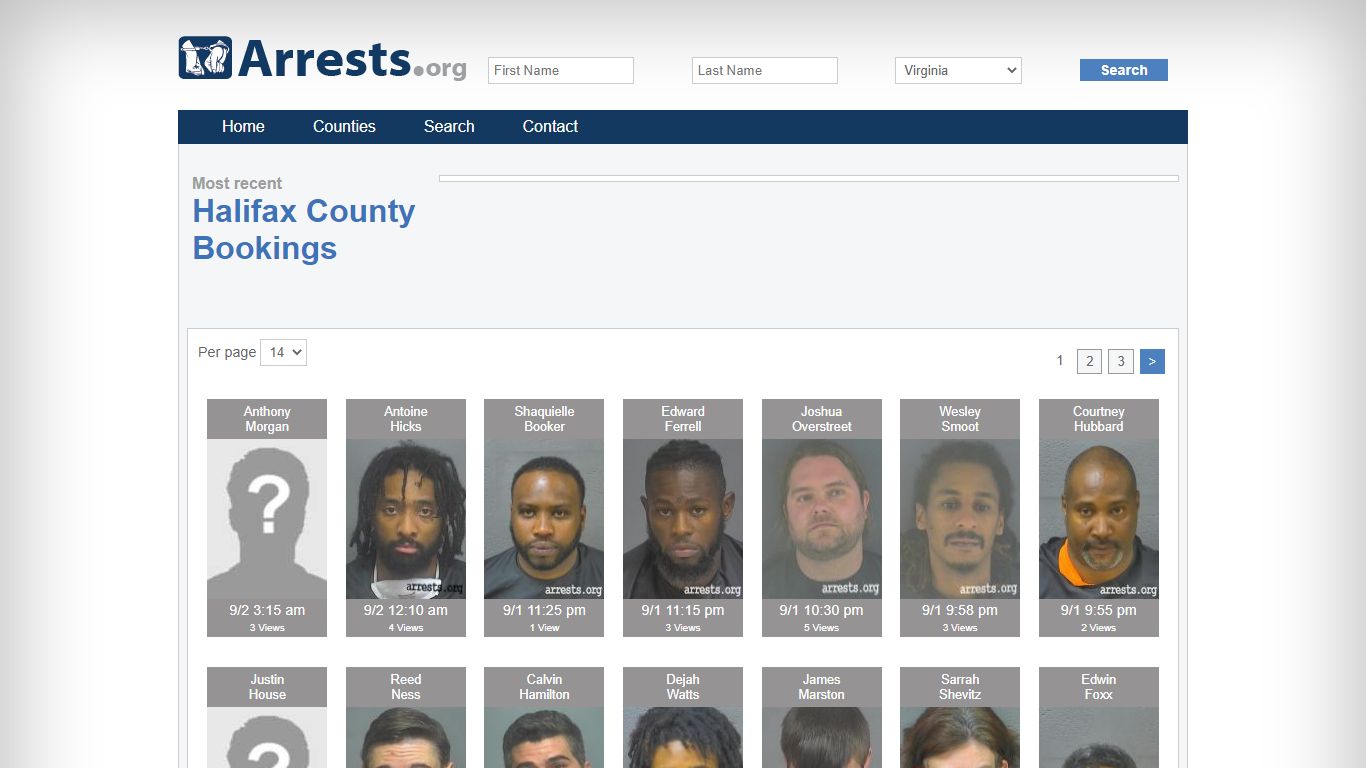 Halifax County Arrests and Inmate Search